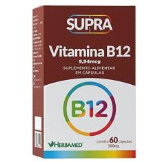 Imagem de Herbamed Supra Vitamina B12-500Mg 60 Cápsulas -