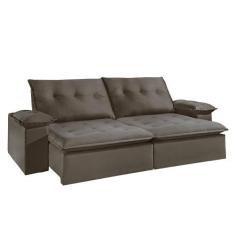 Imagem de Sofá Retrátil E Reclinável 4 Lugares 2,5M Manchester Bianchi Marrom