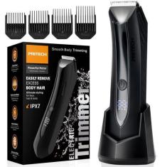 Imagem de Aparador de pelos corporais PRITECH para homens com lâmina púbica úmid