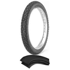 Imagem de Kit Pneu Biz 125 C 100 Dream 250-17 43l Wh21 Rinaldi + Camara