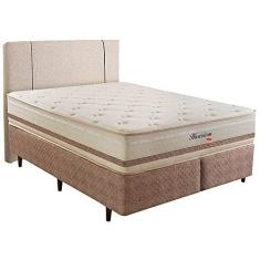 Imagem de Cama Box com Cabeceira Herval Queen Haarlem, 69x158x198 cm, Molas Ensacadas