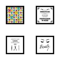 Imagem de Kit De Quadros Decorativos Em Mdf Designer De Sobrancelhas 11