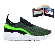 Imagem de Tênis P/  Caminhada Corrida Dia A Dia Passeio + Carteira Casual - Gmm