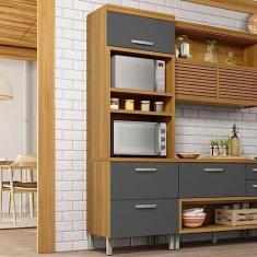 Imagem de Paneleiro 4 Portas 1 Gaveta 1 Nicho para Forno Burguesa Nesher Móveis