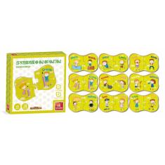 Imagem de Quebra-Cabeça Aprendendo Os Opostos Em Madeira Bc