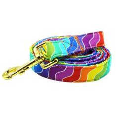 Imagem de Rainbow Coleira para cães, durável, forte, para o verão, para uso pesado, confortável, acolchoada para cães pequenos, médios e grandes