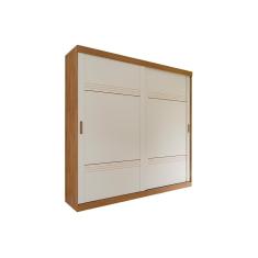 Imagem de Guarda Roupa Casal 2 Portas De Correr E 4 Gavetas Blumenau Avela Off White Panan