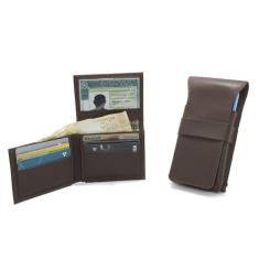 Imagem de Kit Bainha Capa Protetora Passador Para Cinto e Carteira Em L Couro Cartao Documentos-Masculino