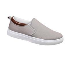 Imagem de Jueshanzj Sapatos casuais de caminhada sapatos masculinos de lona, Cinza R007, 39