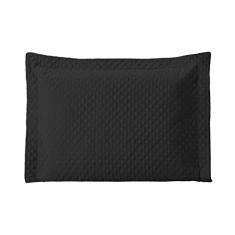 Imagem de Porta Travesseiro Avulso Liso Tecido Microfibra Preto