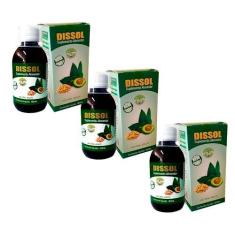 Imagem de Kit 3 Dissol Suplemento Natural Para Cálculos 150ml Da Raiz