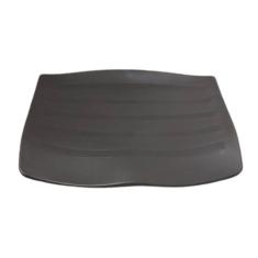 Imagem de Assento Plástico Preto Cadeira Fixa Tipo Iso Empilhavel