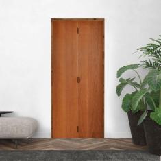 Imagem de Kit Porta de Madeira Camarão 210x82cm Batente 14cm Rodam Imbuia