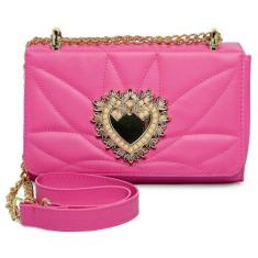 Imagem de Bolsa Feminina Bolsinha De Coração Pequena Mini Bag Para Mulher Versát