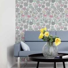 Imagem de Papel De Parede Adesivo Flores Coloridas N05124 0,58X3,00M