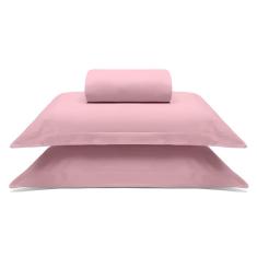 Imagem de Jogo de Lençol Queen Algodão 3 peças Rolinho Malha Image Liso Buettner