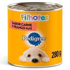 Imagem de Ração Pedigree Lata Patê De Carne E Frango Para Cães Filhotes - 280 G