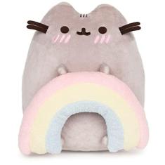 Imagem de GUND Pusheen com Rainbow Plush Stuffed Animal Cat, 9,5 "