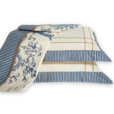 Imagem de Jogo De Lençol Porcelana Queen Palha 4 Peças - Casa Borda