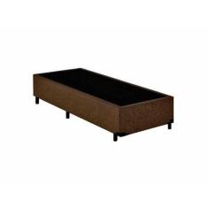 Imagem de Base Box Solteiro Belos Sonhos Suede Marrom 40x78x188