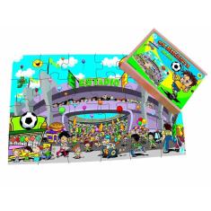 Imagem de Quebra-Cabeça Gigante Infantil Estádio 12 peças