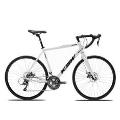 Imagem de Bicicleta Speed Road Aro 700 KSW Com Shimano Claris 2x8 16v, Branco, P