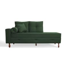 Imagem de Recamier Calçadeira Cancun 1,38 Cm Suede Verde - Meular Decorações - M