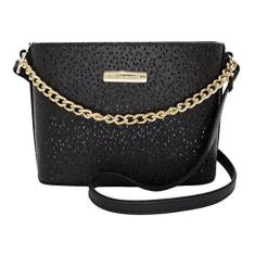 Imagem de Bolsa Feminina Monica Sanches 3695 Glitter Verniz Line Preto