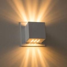 Imagem de 5x Arandela Box Cubo Pequena 6 Fachos MARROM + Led G9 5W 3000k St1317