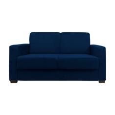 Imagem de Sofá Namoradeira Pequeno 2 Lugares Imperial Suede Cor:azul Marinho