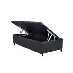 Imagem de Cama Box Bau Solteiro Universal Courano Gray 88X188x35 Costa Rica