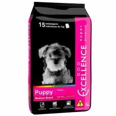 Imagem de Ração Seca Dog Excellence Super Premium Frango para Cães Filhotes Raças Médias - 15 Kg