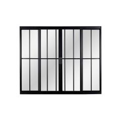Imagem de Janela de Alumínio de Correr 100x120x8cm 4 Folhas Vidro Liso Ecosul Esquadrisul