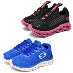 Imagem de Tênis Infantil Feminino Esportivo Modelos Diferentes - Kit 2 Pares - E