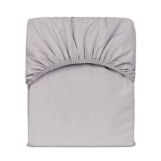 Imagem de Lençol Avulso Queen Slim Com Elástico Percal 200 Fios - Cinza