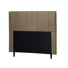 Imagem de Cabeceira Casal Donna Cama Box 140cm Suede Bege Henn