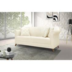 Imagem de Sofá 2 Lugares 160cm Linho Pérola Arras Spezzia Decor