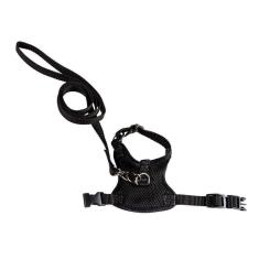 Imagem de Coleira peitoral aerado para hamster cor preto p - Nicapet