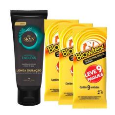 Imagem de Preservativo Blowtex Retardante 3pct Camisinhas Lubrificadas e Gel Lub