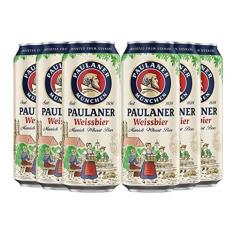 Imagem de Cerveja Alemã PAULANER Weissbier Lata 500ml (6 latas)