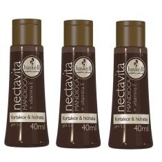 Imagem de Ampola Haskell Mandioca Vitamina Capilar 40ml Nectavita x3