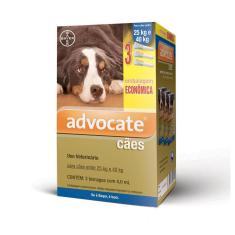 Imagem de Antipulgas Bayer Advocate Para Cães De 25kg A 40kg 3 Bisnagas