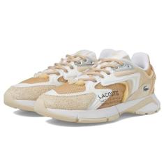 Imagem de Lacoste Tênis masculino L003 Neo 124 5 SMA, Bronzeado claro/branco, 42