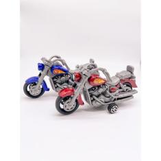 Imagem de Super Moto Pullback Brinquedo Com 2 Unidades: Divirta-se acelerando com essa incrível miniatura!