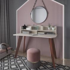 Imagem de Escrivaninha com Nicho Sofia Artely  Off White/Cedro