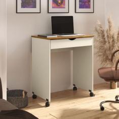 Imagem de Mesa De Computador Veronica 1 Gaveta E Rodinha Cores - Comprar Moveis
