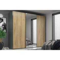Imagem de Guarda Roupa Casal Com Espelho 3 Portas 6 Gavetas Veneto - Mambel