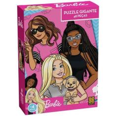 Imagem de Quebra-Cabeca Grow Puzzle Gigante Barbie 48 Peças