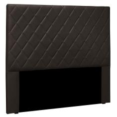 Imagem de Cabeceira Estofada Cama Box Casal Esmeralda 140cm Marrom