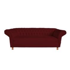 Imagem de Sofá Chesterfield Conde 2,30M - Suede Bordo / Recepção, Moveis, Sala,